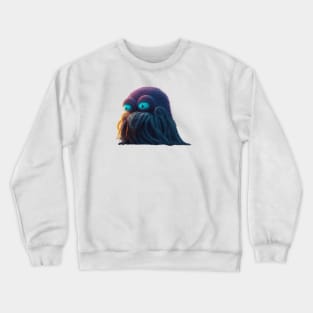 Yarn Knitten Cute Monster Night City Cthulu Crewneck Sweatshirt